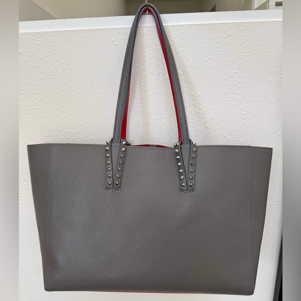 **MINT** Christian Louboutin Cabata Tote *RARE GREY* - Picture 2 of 11